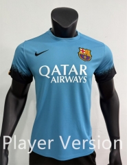 Player Retro Version 15-16 Barcelona 2nd Away Blue Thailand Soccer Jersey AAA-1959