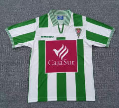 Retro Version 97-98  Córdoba Home White&Green Thailand Soccer Jersey AAA-0141