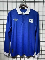 25-26 Salvador  Home Blue LS Thailand Soccer Jersey AAA-2483