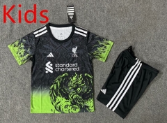 2025-2026 Liverpool Special Edition Black Kids/Youth Soccer Uniform-6748