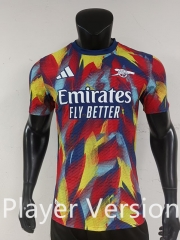 Player Version 2025-26  Arsenal Red&Yellow Thailand Soccer Jersey AAA-0871