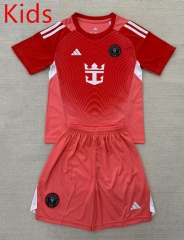 2025-26 Inter Miami CF Goalkeeper Orange Kids/Youth Soccer Uniform-ay