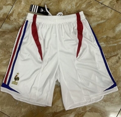 2006 Retro Version France Away White Thailand Soccer Shorts-7209