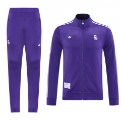 2025-26 Retro Version  Real Madrid Purple Thailand Soccer Jacket Uniform-LH
