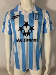 97-98 Racing Club Asociación Civil Home  Blue&White  Thailand Soccer Jersey AAA-503