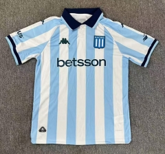 2025-26 Racing Club Asociación Civil  Home White&Blue Thailand Soccer Jersey AAA-417