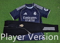 Player Version  2025-26 Real Madrid Royal Blue Short-Sleeve Thailand Soccer Tracksuit-9926