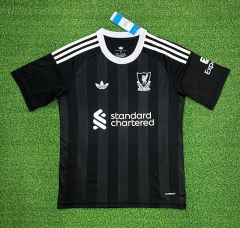 (s-4xl)2025-26 Liverpool Goalkeeper Black Thailand Soccer Jersey AAA-403