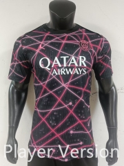 Player Version 2025-26 Paris Black&Pink Thailand Soccer Jersey AAA-0871