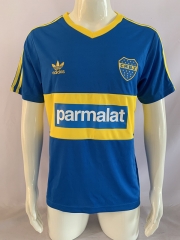 Retro Version 92-93 Boca Juniors Home Blue&Yellow Thailand Soccer Jersey AAA-503