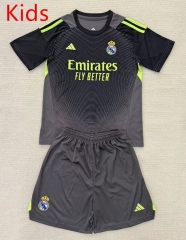 2025-26 Real Madrid Goalkeeper Grey kids Soccer Uniform-AY