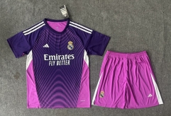 2025-26 Real Madrid Goalkeeper Purple Soccer Uniform-6748