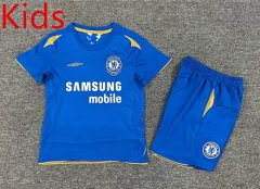 Retro Version 05-06 Chelsea Home Blue Kid/Youth Soccer Uniform-7809