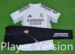 Player Version  2025-26 Real Madrid Home White Short-Sleeve Thailand Soccer Tracksuit-9926