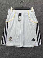 2025-26 Real Madrid Home White Thailand Soccer Shorts-718