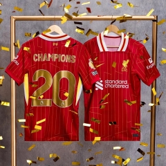#20 Champion 2024-25 Liverpool Home Red Thailand Soccer Jersey AAA-403（with patch）
