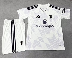 2025-26  Manchester United AwayWhite  Soccer Uniform-718