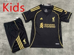 2025-2026 Liverpool Away Black Kids/Youth Soccer Uniform-2483
