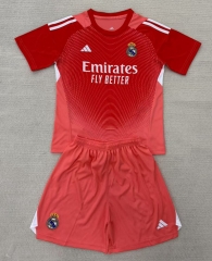 2025-26 Real Madrid Goalkeeper Orange Soccer Uniform-AY