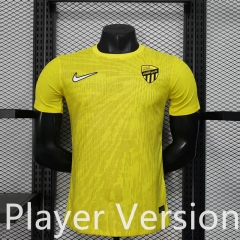 Player Version 2025-2026 Al Ittihad Saudi Yellow Thailand Soccer Jersey AAA-888