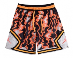 （xs-4xl） AJ Black&Orange Shorts-4370