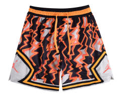 （xs-4xl） AJ Black&Orange Shorts-4370