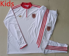 125th Anniversary Edition Bayern München White Kids/Youth Soccer Tracksuit-815