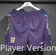 Player Version 2025-26 England Away Purple Thailand Soccer Shorts-4563