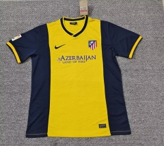 Retro Version13-14 Atletico Madrid Away Yellow Thailand Soccer Jersey AAA-0141