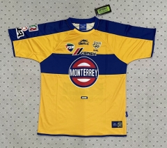 Retro Version 01-02 Tigres UANL Home Yellow Thailand Soccer Jersey AAA-8446