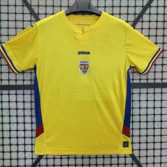 2025-26 Romania Home Yellow Thailand Soccer Jersey AAA-2044