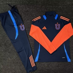 2025-26 Club Universidad de Chile Royal Blue Thailand Soccer Tracksuit-5303