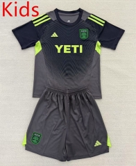2025-26 Austin FC Goalkeeper Black&Grey kids  Soccer Uniform-AY