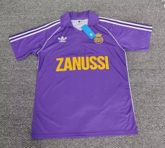 Retro Version 1984-85 Real Madrid Away Purple  Thailand Soccer Jersey AAA-0141