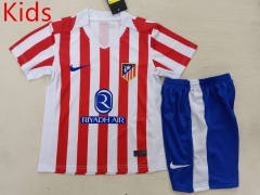 2025-26 Atletico Madrid Home Red&White Youth/Kids Soccer Uniform-507