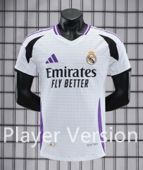 Player Version 2025-26 Real Madrid White Thailand Soccer Jersey AAA-418