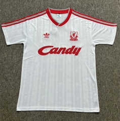 Retro Version 88-89  Liverpool 2nd Away White Thailand Soccer Jersey AAA-0009