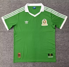 Retro Version 1986 Mexico Home Green Thailand Soccer Jersey AAA-5303