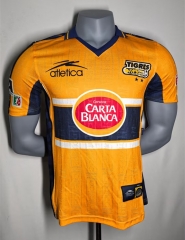 Retro Version 2000 Tigres UANL Home Yellow Thailand Soccer Jersey AAA-4442