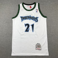 Retro Version Minnesota Timberwolves White#21 NBA Jersey-1380