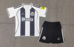 2025-26 Newcastle United Home Black&White Kids/Youth Soccer Uniform