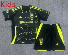 2025-26 Columbus Crew SC Away Black Kids/Youth Soccer Uniform-2483