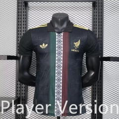 Player Version 2025-26 Special Edition Mexico Black Thailand Soccer Jersey AAA-888