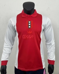 125th Anniversary Edition Ajax Home Red&White LS Thailand Soccer Jersey AAA-416