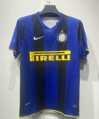 Retro Version 08-09 Inter Milan Home Black&Blue Thailand Soccer Jersey AAA-1763