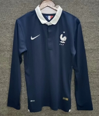 2014 France Home Blue Thailand Soccer Jersey AAA-2282