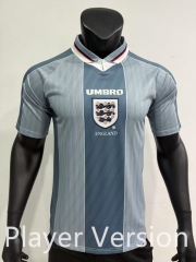 Player Retro Version 1995-96  England Home White Thailand Soccer Jersey AAA-0871