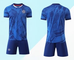 Without Brand Logo 2025-2026 Chelsea Home Blue Soccer Uniform-9031