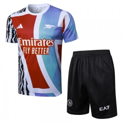 2024-2025 Arsenal Red Short-Sleeve Thailand Soccer Tracksuit-815