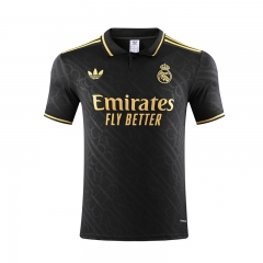 25-26 Real Madrid Black Thailand Polo Shirt-418